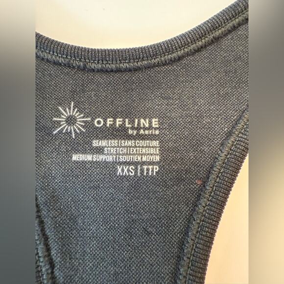 NWT Aerie Offline Totally Textured Seamless Racerback Sports Bra Size XXS - Picture 4 of 6